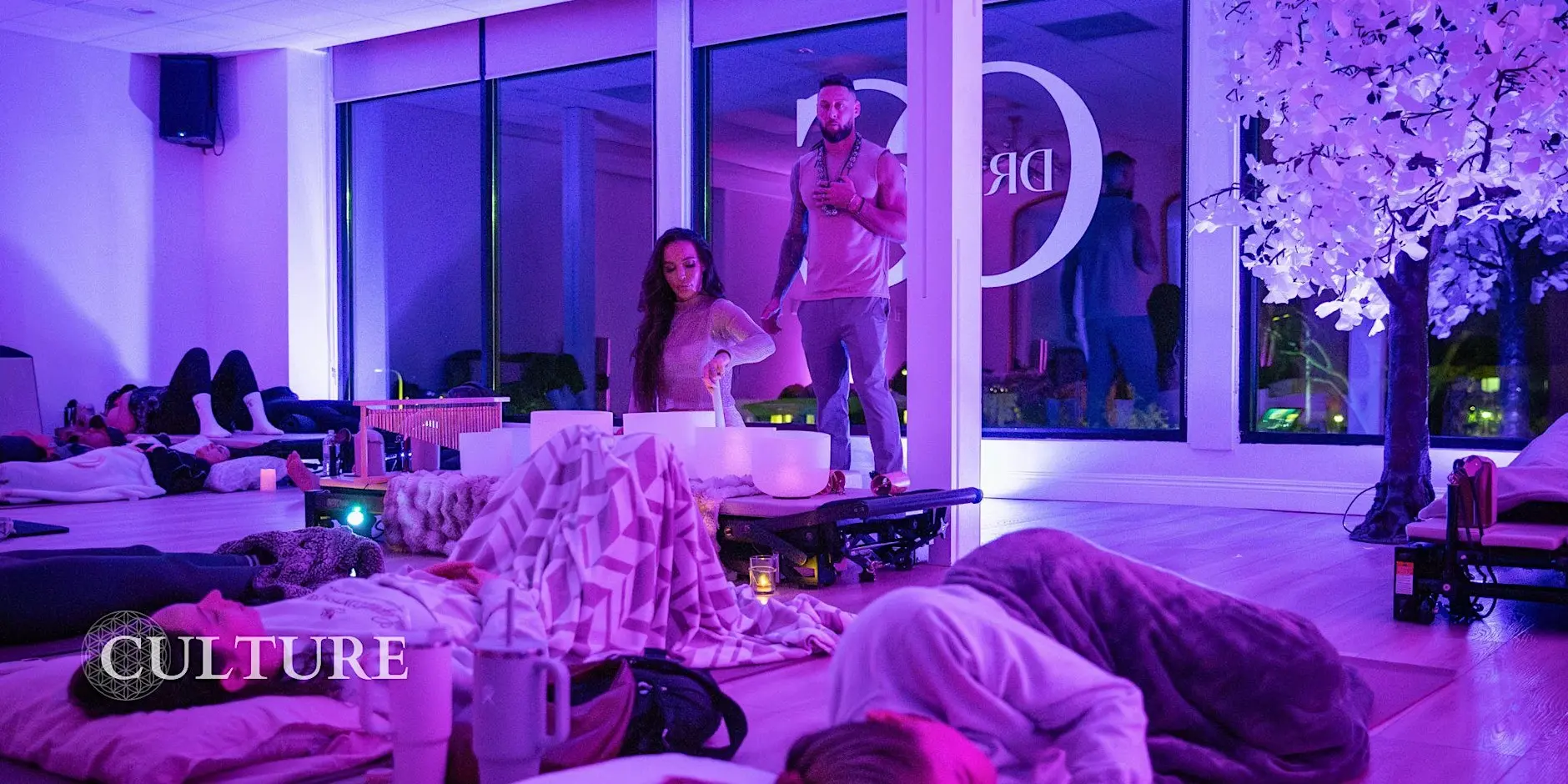 Sound healing with crystal bowls